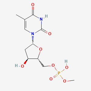 molecular formula C11H17N2O8P B12670983 Methyl thymidine 5'-phosphate CAS No. 55728-65-9
