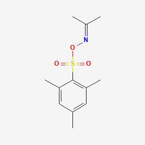 molecular formula C12H17NO3S B1267099 (Propan-2-ylideneamino) 2,4,6-trimethylbenzenesulfonate CAS No. 81549-07-7