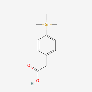 molecular formula C11H16O2Si B1267101 [4-(Trimethylsilyl)phenyl]acetic acid CAS No. 5112-65-2
