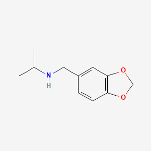 molecular formula C11H15NO2 B1267102 N-(1,3-benzodioxol-5-ylmethyl)propan-2-amine CAS No. 68291-92-9