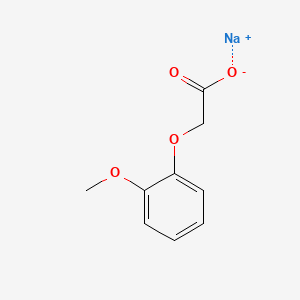 molecular formula C9H9NaO4 B12671064 Sodium (2-methoxyphenoxy)acetate CAS No. 69533-71-7