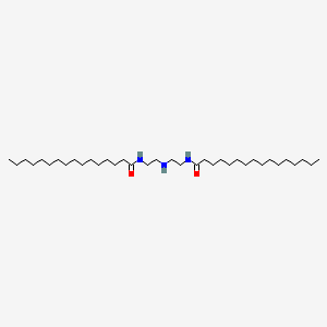 molecular formula C36H73N3O2 B12671078 N,N'-(Iminodiethane-2,1-diyl)bishexadecan-1-amide CAS No. 42940-00-1