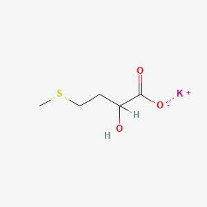 molecular formula C5H9KO3S B12671093 Potassium (1)-2-hydroxy-4-(methylthio)butyrate CAS No. 94087-93-1