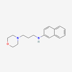 molecular formula C17H22N2O B12671098 N-(3-(Morpholino)propyl)naphthalen-2-amine CAS No. 93762-06-2