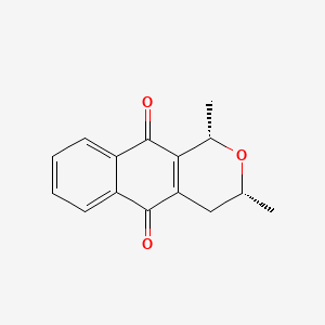 molecular formula C15H14O3 B12671113 Demethoxyeleutherin CAS No. 78591-52-3