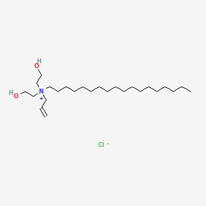 molecular formula C25H52ClNO2 B12671125 Allylbis(2-hydroxyethyl)octadecylammonium chloride CAS No. 93894-16-7