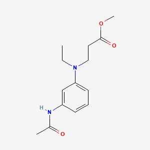 molecular formula C14H20N2O3 B12671146 Methyl N-(3-(acetylamino)phenyl)-N-ethyl-beta-alaninate CAS No. 88351-63-7