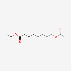 molecular formula C12H22O4 B12671153 Ethyl 8-(acetoxy)octanoate CAS No. 93919-03-0
