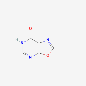 molecular formula C6H5N3O2 B1267116 2-Methyl(1,3)oxazolo(5,4-d)pyrimidin-7-ol CAS No. 27433-55-2