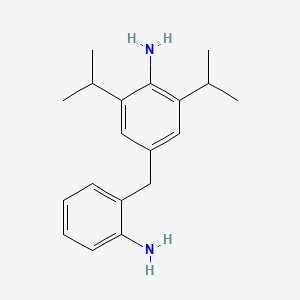 molecular formula C19H26N2 B12671229 4-((2-Aminophenyl)methyl)-2,6-diisopropylaniline CAS No. 93859-38-2
