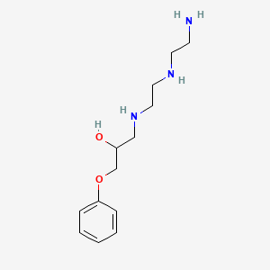 molecular formula C13H23N3O2 B12671266 1-[[2-[(2-Aminoethyl)amino]ethyl]amino]-3-phenoxypropan-2-OL CAS No. 82001-48-7