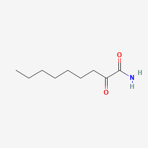 molecular formula C9H17NO2 B12671277 2-Oxononan-1-amide CAS No. 85866-13-3