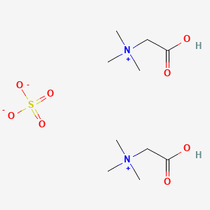 molecular formula C10H24N2O8S B12671298 Bis((carboxymethyl)trimethylammonium) sulphate CAS No. 93778-43-9