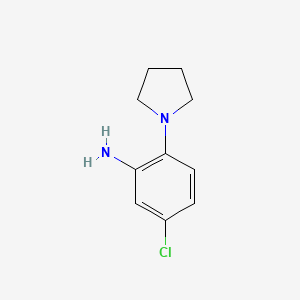 molecular formula C10H13ClN2 B1267131 5-Chloro-2-(pyrrolidin-1-yl)aniline CAS No. 59504-29-9