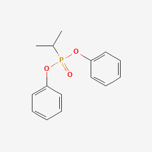 molecular formula C15H17O3P B12671378 Phosphonic acid, (1-methylethyl)-, diphenyl ester CAS No. 1538-72-3