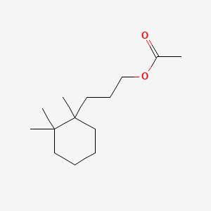 molecular formula C14H26O2 B12671387 alpha,beta,beta-Trimethylcyclohexylpropyl acetate CAS No. 94113-43-6