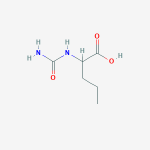 molecular formula C6H12N2O3 B1267139 2-(Carbamoylamino)pentanoic acid CAS No. 55512-99-7