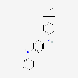 molecular formula C23H26N2 B12671404 N-[4-(1,1-Dimethylpropyl)phenyl]-N'-phenylbenzene-1,4-diamine CAS No. 86579-36-4