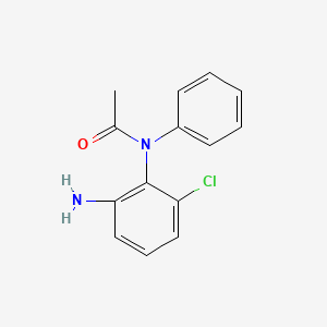molecular formula C14H13ClN2O B12671466 N-(2-Amino-6-chlorophenyl)-N-phenylacetamide CAS No. 84803-51-0