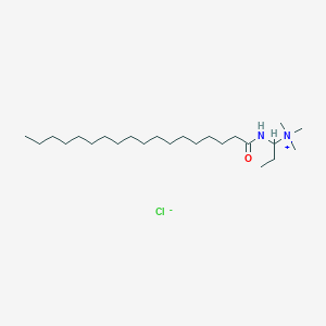 molecular formula C24H51ClN2O B12671479 Trimethyl((1-oxooctadecyl)amino)propylammonium chloride CAS No. 36495-65-5