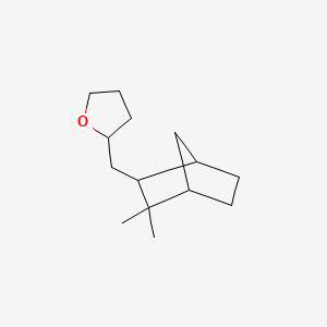 molecular formula C14H24O B12671516 2-((3,3-Dimethylbicyclo(2.2.1)hept-2-yl)methyl)tetrahydrofuran CAS No. 94291-53-9