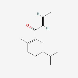 molecular formula C14H22O B12671519 1-(5-Isopropyl-2-methyl-1-cyclohexen-1-yl)-2-buten-1-one CAS No. 93942-50-8