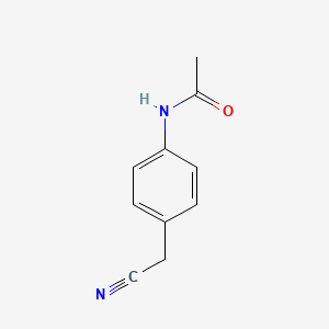 molecular formula C10H10N2O B1267152 4-乙酰氨基苯乙腈 CAS No. 25025-06-3