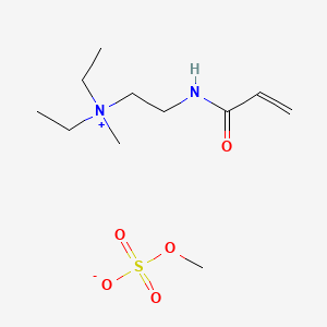 molecular formula C11H24N2O5S B12671546 Diethylmethyl(2-((1-oxoallyl)amino)ethyl)ammonium methyl sulphate CAS No. 93892-95-6