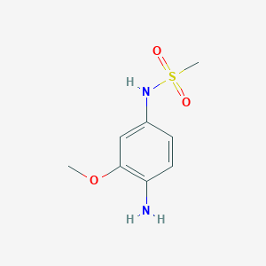 molecular formula C8H12N2O3S B1267155 N-(4-氨基-3-甲氧基苯基)甲磺酰胺 CAS No. 57165-06-7