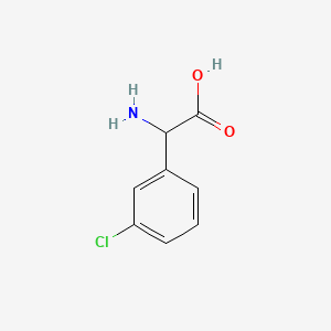 molecular formula C8H8ClNO2 B1267156 2-Amino-2-(3-chlorophenyl)acetic acid CAS No. 29884-14-8