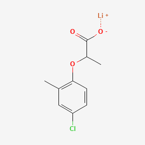 molecular formula C10H10ClLiO3 B12671597 Lithium 2-(4-chloro-2-methylphenoxy)propionate CAS No. 28692-38-8