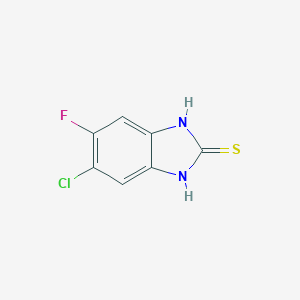 molecular formula C7H4ClFN2S B126716 6-氯-5-氟苯并咪唑-2-硫醇 CAS No. 142313-30-2