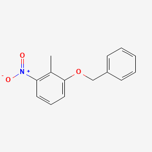 molecular formula C14H13NO3 B1267161 1-(Benzyloxy)-2-methyl-3-nitrobenzene CAS No. 20876-37-3