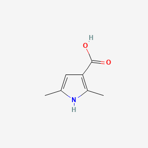 molecular formula C7H9NO2 B1267167 2,5-Dimethyl-1H-pyrrole-3-carboxylic acid CAS No. 57338-76-8