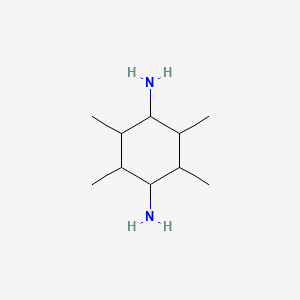 molecular formula C10H22N2 B12671705 2,3,5,6-Tetramethylcyclohexane-1,4-diamine CAS No. 79516-40-8