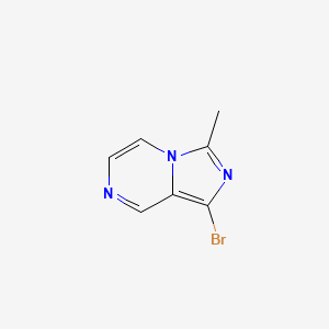 molecular formula C7H6BrN3 B1267177 1-溴-3-甲基咪唑并[1,5-a]吡嗪 CAS No. 56481-29-9