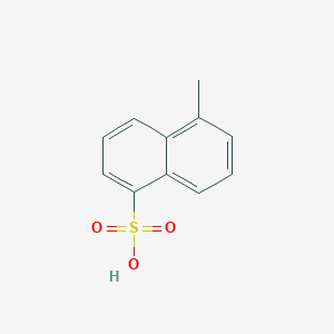 molecular formula C11H10O3S B12671774 5-Methyl-1-naphthalenesulfonic acid CAS No. 68487-68-3