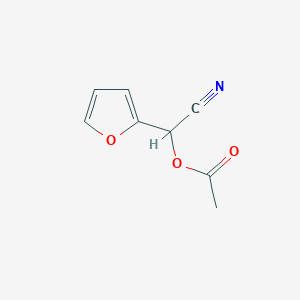 molecular formula C8H7NO3 B1267181 Acetic Acid Cyano-Furan-2-Yl-Methyl Ester CAS No. 118317-17-2