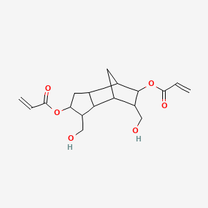 molecular formula C18H24O6 B12671825 Octahydro-1,6-bis(hydroxymethyl)-4,7-methano-1H-indene-2,5-diyl diacrylate CAS No. 85409-82-1