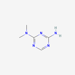 molecular formula C5H9N5 B1267184 N,N-dimethyl-1,3,5-triazine-2,4-diamine CAS No. 4039-98-9