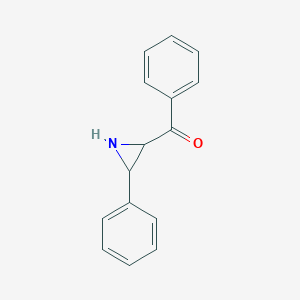 molecular formula C15H13NO B1267185 2-benzoyl-3-phenylaziridine CAS No. 51659-21-3