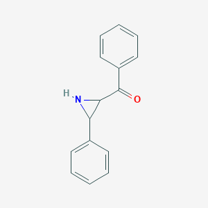 molecular formula C15H13NO B1267185 苯基（3-苯基氮杂环丙烷-2-基）甲酮 CAS No. 51659-21-3