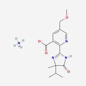 molecular formula C15H22N4O4 B12671873 Imazamox-ammonium CAS No. 247057-22-3