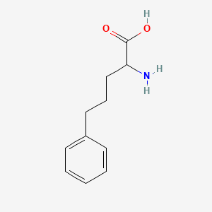 molecular formula C11H15NO2 B1267188 2-Amino-5-phenylpentanoic acid CAS No. 2046-19-7