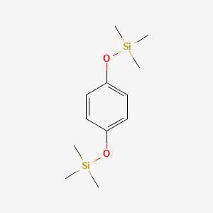 molecular formula C12H22O2Si2 B1267189 1,4-Bis(trimethylsiloxy)benzene CAS No. 2117-24-0