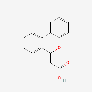 molecular formula C15H12O3 B12671920 6-Carboxymethyl-6H-dibenzo(b,d)pyran CAS No. 83360-40-1