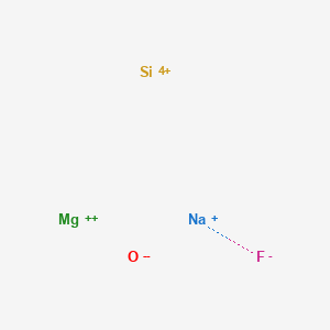 molecular formula FMgNaOSi+4 B12671923 Magnesium sodium fluoride silicate CAS No. 12314-64-6