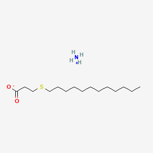 molecular formula C15H33NO2S B12671929 Ammonium 3-(dodecylthio)propanoate CAS No. 137882-41-8