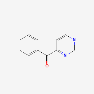molecular formula C11H8N2O B1267195 苯基(嘧啶-4-基)甲酮 CAS No. 68027-80-5