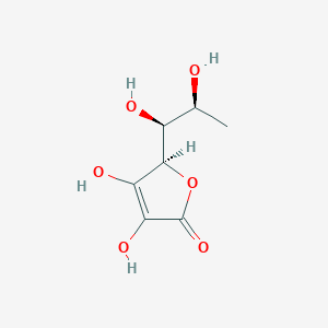 molecular formula C7H10O6 B12671963 L-Rhamnoascorbic acid CAS No. 27180-08-1